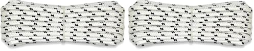 Corderie Italiane 006000495 Treccia mare multiuso giardino e fai da te, stabilizzato ai raggi U.V. resistente a intemperie e agenti atmosferici, 10 mm, 10 mt, colore bianco con spia blu