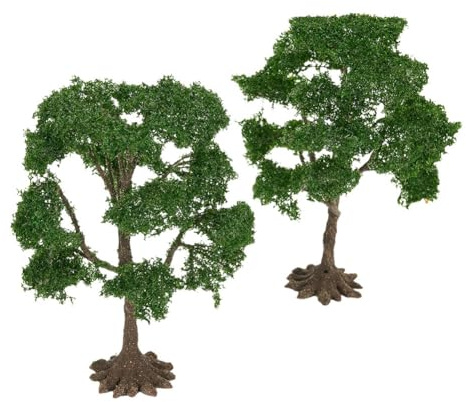 Incorpora la naturaleza a tus modelos con este juego de dos árboles de olmo modelo de altura cómoda (10 cm)