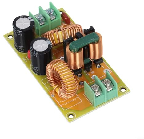 Filtro DC LC 10 A 20 A para supresión de interferencias electromagnéticas, compatible con fuente de alimentación de 50 V CC, uso automotriz y motocicleta, FR4 (10 A)
