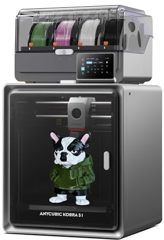 Anycubic Kobra S1 ACE 2 Pro Combo, Quiet CoreXY Enclosed FDM 3D Printer