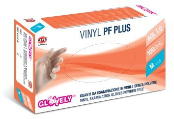 RAYS GUANTI DA ESAMINAZIONE IN VINILE SENZA POLVERE 100PZ (MISURA S)