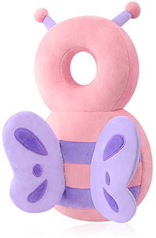 JINYJIA Kopfschutz für Babys, verstellbar, weich, rutschfest, Unterstützung für den Kopf des Babys, für Alter 4-24 Monate, Baby, Schmetterling