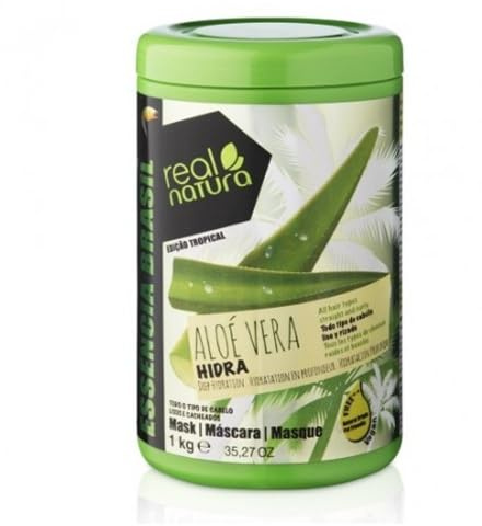 Real Natura - Mascarilla Sin Sal Aloe Vera Hydra - Hidratación Intensa - Nutrición Natural - Para Todo Tipo de Cabello - Suaviza y Fortalece - Sin Ingredientes Agresivos - 1000 ml