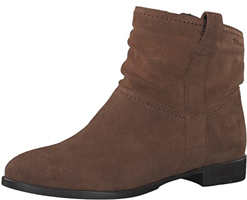 Tamaris Damen Klassische Stiefeletten, Frauen Stiefeletten,Wechselfußbett,Comfort Lining,Booties,halbstiefel,Kurzstiefel,Cognac,39 EU