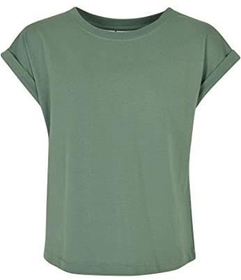 Urban Classics Damen Girls Organic Extended Shoulder Tee salvia, 146/152