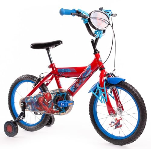 Huffy 16 Pulgadas, Bicicleta Marvel Spiderman Luxury Unisex-Baby, Azul