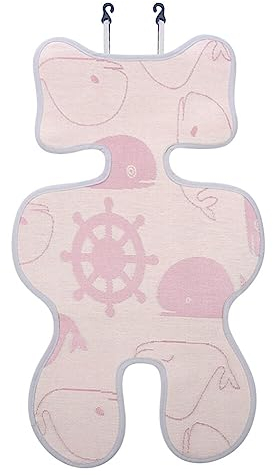 ISAKEN Baby Sitzauflage Sommer für Kinderwagen, Babyschale, Schale Buggy und Autositz, Kühlt und schützt den Sitzbezug vor Flecken, Sommerbezug Babyschale, Atmungsaktive Sommer Sitzeinlage