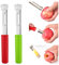 2pcs Apple Core Removal Tool, Stainless Steel 2-in-1 Apple Core Remover Apple Corer and Peeler Fruit Core Seed Remover Pear Fruit Corer for Home Kitchen Tools