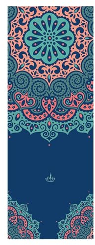 Yoga Handtuch rutschfest - Mikrofaser Yogatuch Schnelltrocknend - Yogahandtuch Antirutsch ideal für Matte, Hot Yoga, 64 x 188cm