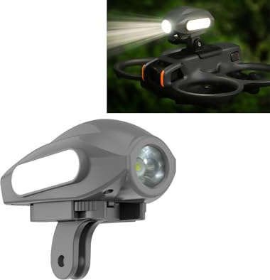 LICHIFIT Lampe stroboscopique support pour drone DJI Avata 2 adaptateur pour caméra d'action Insta360 GO