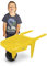 Wader 74803 - Gigant gelbe Schubkarre, bis 100 kg belastbar, ca. 77 x 34 x 32 cm groß, ab 12 Monaten, ideal für Garten, Sandkasten, Strand oder als Geschenk für kreatives Spielen