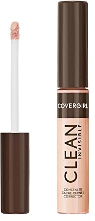 Covergirl Clean Invisible Concealer, Lightweight, Hydrating, Vegan Formula, Light Beige 107, 0.23oz