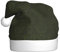 Chrysm Festliche Weihnachtsmütze, langlebige Farbe, perfektes Accessoire für Feiertage, Erwachsenengröße, Jägergrünes Blumenmuster