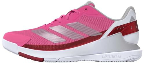 adidas Mujer Crazyquick Lightstrike Padel Shoes Zapatos Zapatos, Lucpnk Silvmt Lucred, 38 EU