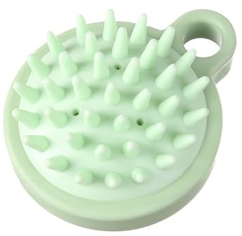 Spazzola massaggiante per cuoio capelluto | Massaggiatore per cuoio capelluto in silicone anti-forfora | Spazzola per shampoo con presa comoda per cuoio capelluto | Massaggiatore per la testa e