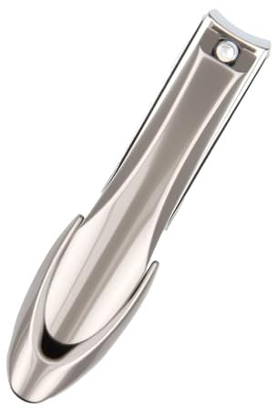 wilcractk Coupe-ongles Robuste en Acier Inoxydable, Coupe Ongle Pied avec Récupérateur, Design Ergonomique et Léger, Acier Inoxydable, Idéal pour Homme et Femme