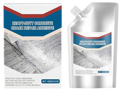 Concrete Crack Filler,Heavy-Duty Concrete Crack Repair Adhesive,Waterproof C/oncrete Repair Sealant,C/oncrete Patch and R/epair,Co/ncrete Bonding Agent Quick-Drying Sealing Adhesive,Brick Filler