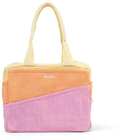 Soolla Studio Bag: Art Supply Storage Organizer & Pottery Tool Bag, Washable Tote, Yarn Bag, Crochet, 30 Pockets, 15+ Colors (Becca Sands)