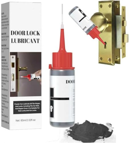 Graphite Lock Cylinder Lubricant Powder,Silicone Spray Lubricant For Doors,Graphite Powder For Locks,Lo-Ck Lubr-Icant,Dry Lube,Spray Grease & Treadmill Lubri-Cant Pow-Der,Prevents Rust And Corrosion