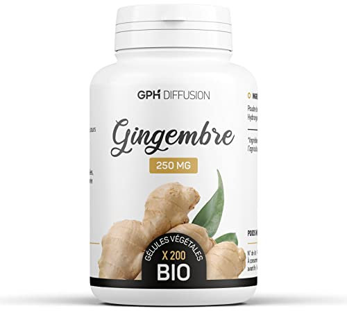 Gingembre Bio - 250 mg - 200 gélules végétales