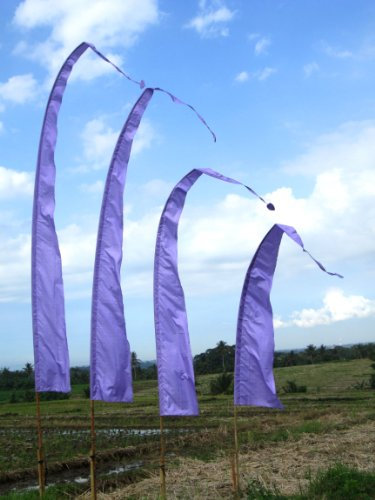 Bali-Fahne, Polyester, flieder, 3 Meter