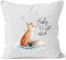 Autiga Kissenbezug Baby it`s Cold Outside Fuchs Winter Kissen-Hülle Weihnachten Schnee Fox weiß 40cm x 40cm