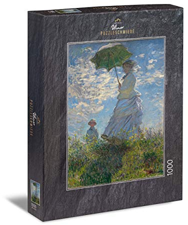 Ulmer Puzzleschmiede - Puzzle Claude Monet, Femme à l'ombrelle - puzzle 1000 pezzi - il famoso dipinto di Claude Monet (1875)