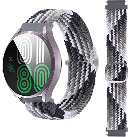 BoLuo 20 mm Armband für Garmin Venu 2 Plus, Nylon, Ersatzarmband für GarminMove Sport/Garmin Vivomove Sport/Garmin Venu/Venu SQ/Forerunner 245/645, Nylon