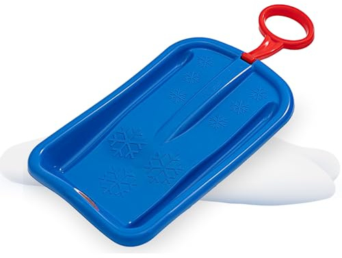 JAMARA 461131 Snow Play Bob Arrow 74 cm slagtålig plast, handtag, maximal vikt: 50 kg, aerodynamisk konstruktion, blå