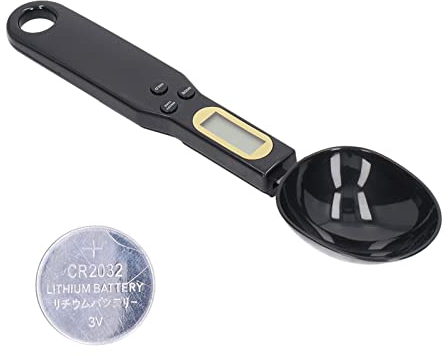 30ml Bascula Cocina Alimentos Digital, con Pantalla Electrónica, Lecturas Claras, Puede Convertir Múltiples Unidades, Balanza Cuchara Desmontable para Pesaje Materiales Alimenticios, Condimentos