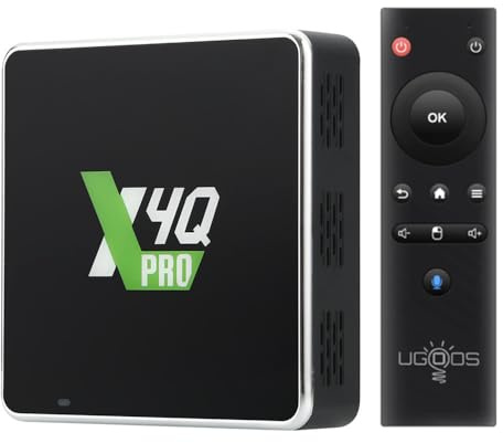 Ugoos X4Q Pro Android 11 Amlogic S905X4 TV-box 4 GB RAM 32 GB ROM 2,4 G/5G dubbel wifi BT5.1 USB 3.0 Ethernet 1000 M stöder AV1 4K HDR TV-dekoder