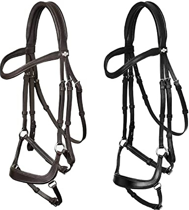 LeMieux Arika Drop Bridle - Brown/Silver Full