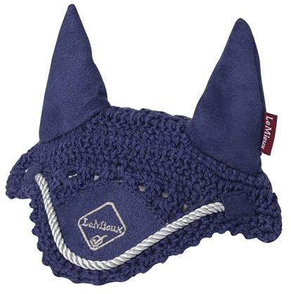 LeMieux Toy Pony Fly Hood - Soft Suede Ears - Suitable for Ages 3+ - Ink Blue