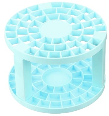 PATIKIL 1Pcs Soporte para Pinceles de Pintura Organizador de Almacenamiento de Pinceles de Pintura con 96 Agujeros Soporte de Plástico Cuadrado para Maquillaje de Lápiz Negro