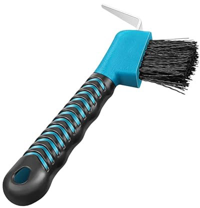 Hufkratzer für | Hufkratzer und Bürste Set zur Pferdepflege | Stabile, leicht zu haltende Hufkratzer mit Bürste und Soft-Touch-Griff für Pferdebegeisterte