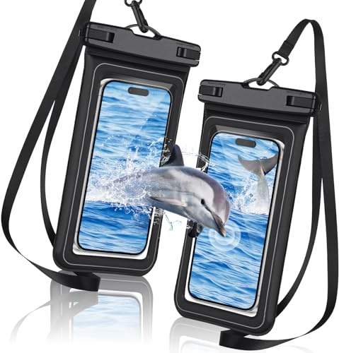 AOOSA 2PCS Funda Impermeable Móvil, Universal IPX8 Bolsa Impermeable