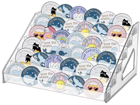 FINGERINSPIRE 6 nivåer akryl upphöjare displaystativ 31 x 23,5 x 16 cm klar akryl bricka visningshyllor makeup organiserare parfym organiserare display hylla för figur anime bricka cupcake godis mat