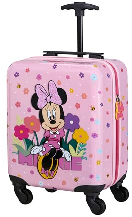 Samsonite Daydream Disney - Minnie Mouse Kids Suitcase 45 x 33 x 20 cm, 24 L - Hard Shell Hand Luggage Trolley, Suitable for Most Airlines incl. EasyJet - with 4 Wheels - Minnie Flower Power