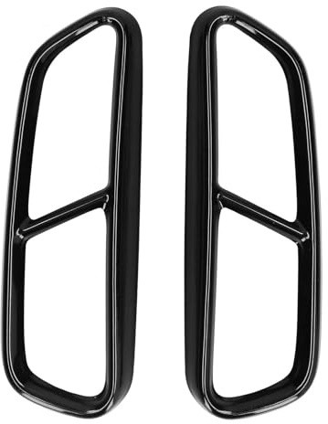 MNGNCBXWK Embellecedor De Escape Cuádruple De Acero Inoxidable Negro Brillante De Repuesto para A6 C7 2016 2017 2018 Tubo De Escape