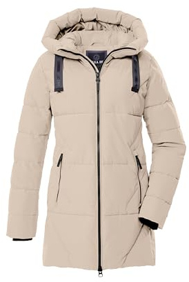 G.I.G.A. DX Mujer Parka acolchada/parka funcional con capucha GW 30 WMN QLTD PRK, hellbeige, 36, 43532-000