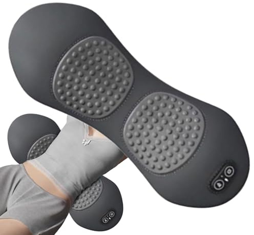 Teksome Almohada De Masaje Para Soporte Lumbar | Cojín Eléctrico Terapéutico con Calor y Compresión Profunda | Almohada Térmica de Memory Foam para Coche Oficina Sofá Silla de Estudio y Viaje
