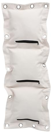 INOOMP Sacco da Boxe da Parete Triplo Stile Wing in Tela Spessa Beige per Allenamento Pugilato Fitness con Zip Lato Parete Sacchetto Resistente per Arti Marziali e Boxe