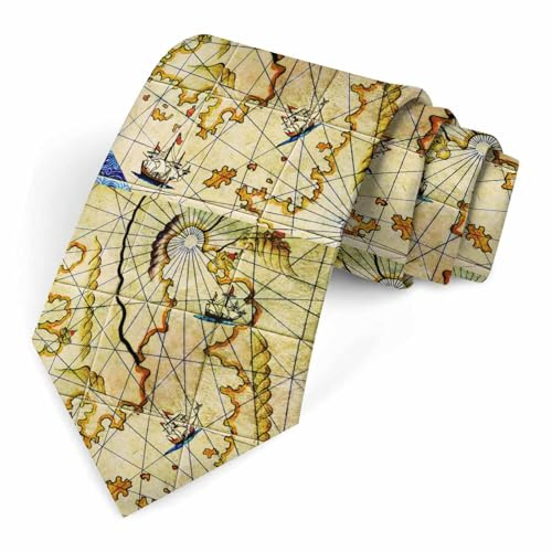 Muntayson Hibiscus Tie for Men Novelty Fun Full Print Men's Necktie Skinny Fashion Narrow