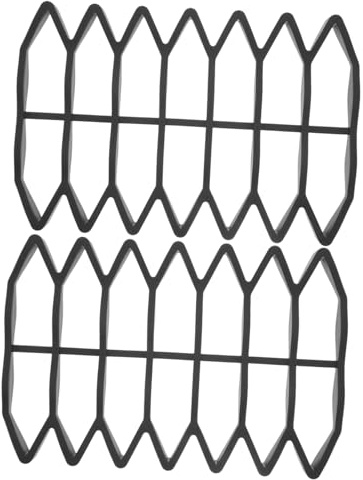 Toyvian 2 Pezzi Protezione in Silicone per Vano Posta, Cuscinetto Nero Rettangolare Antiumidità, Accessorio per Cassette Postali in Appartamenti e Mattoni
