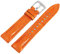 Excellanc-Uhrenarmband Ersatz Echt Leder Stegbreite 20-22 mm Dornschließe (Stegbreite: 22 mm, orange)