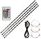 Li-xada 4 * 50cm USB LED Strip Lights Kit Flexible mit Mini Fernbedienung Home LED Tape Strip für TV Computer Hintergrundbeleuchtung