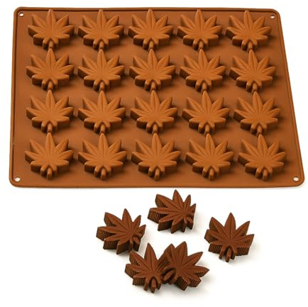 Selecto Bake Marijuana Cannabis Weed Hemp Leaf Silicone Moulds for Pot Candy Mold Chocolate Gummy Gummies Pudding Jelly Candy