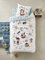 Vertbaudet Kinder Bettwäsche-Set Piraten KAPITÄN wollweiß/blau Bedruckt 140X200 50X75