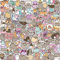 Fat Kitten Aufkleber, 100 Stück Cute Katze Stickers, Natur Niedliche Cartoon Graffiti Wasserdicht Vinyl Aufkleber für Laptop Scrapbook Motorrad Koffer Skateboard, Teens