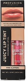 Profusion Cosmetics Juicy Nourishing Lip Oil Tint, Lightweight and Beautiful Tint Provides Nourishing Hydration and Glossy Finish Without Stickiness, Elegant Look With Professional Beauty Tools